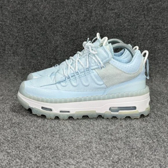 Jordan Air Mae Shoes Women's 6.5 Celestine Blue Athletic Platform Mid Sneakers - Picture 4 of 11